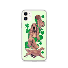 Load image into Gallery viewer, Irish Setter with Shamrocks iPhone Case