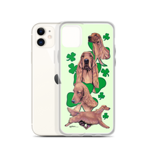 Load image into Gallery viewer, Irish Setter with Shamrocks iPhone Case