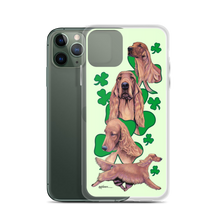 Load image into Gallery viewer, Irish Setter with Shamrocks iPhone Case