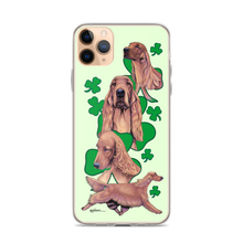 Load image into Gallery viewer, Irish Setter with Shamrocks iPhone Case