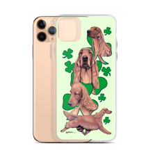 Load image into Gallery viewer, Irish Setter with Shamrocks iPhone Case