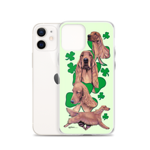 Load image into Gallery viewer, Irish Setter with Shamrocks iPhone Case