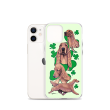 Load image into Gallery viewer, Irish Setter with Shamrocks iPhone Case