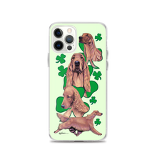 Load image into Gallery viewer, Irish Setter with Shamrocks iPhone Case
