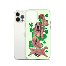 Load image into Gallery viewer, Irish Setter with Shamrocks iPhone Case
