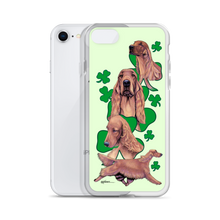 Load image into Gallery viewer, Irish Setter with Shamrocks iPhone Case