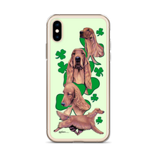 Load image into Gallery viewer, Irish Setter with Shamrocks iPhone Case
