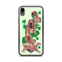Load image into Gallery viewer, Irish Setter with Shamrocks iPhone Case