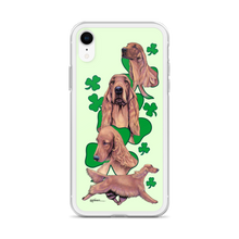 Load image into Gallery viewer, Irish Setter with Shamrocks iPhone Case