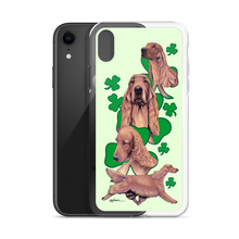 Load image into Gallery viewer, Irish Setter with Shamrocks iPhone Case