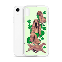 Load image into Gallery viewer, Irish Setter with Shamrocks iPhone Case