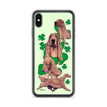 Load image into Gallery viewer, Irish Setter with Shamrocks iPhone Case