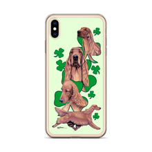Load image into Gallery viewer, Irish Setter with Shamrocks iPhone Case