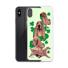 Load image into Gallery viewer, Irish Setter with Shamrocks iPhone Case