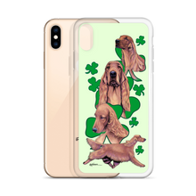 Load image into Gallery viewer, Irish Setter with Shamrocks iPhone Case