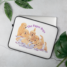 Load image into Gallery viewer, Golden Retriever Puppies Laptop Sleeve "The Paper Boys"