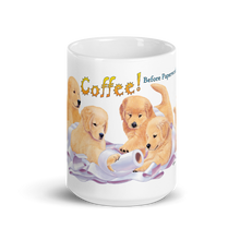 Load image into Gallery viewer, Cute! Collectable Golden Retriever Puppies Coffee Mug! Available in 2 Sizes