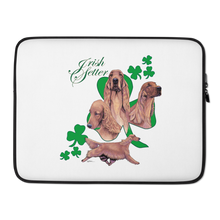Load image into Gallery viewer, Beautiful!! Irish Setter with Shamrocks Design on Nice Laptop Sleeve