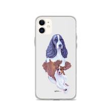 Load image into Gallery viewer, English Springer Spaniel B/W iPhone Case