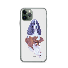 Load image into Gallery viewer, English Springer Spaniel B/W iPhone Case