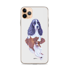 Load image into Gallery viewer, English Springer Spaniel B/W iPhone Case