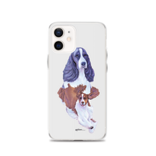 Load image into Gallery viewer, English Springer Spaniel B/W iPhone Case
