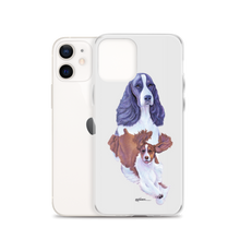 Load image into Gallery viewer, English Springer Spaniel B/W iPhone Case