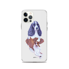 Load image into Gallery viewer, English Springer Spaniel B/W iPhone Case