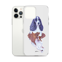 Load image into Gallery viewer, English Springer Spaniel B/W iPhone Case