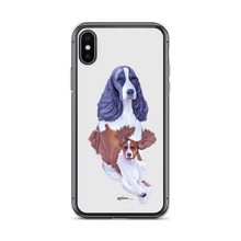 Load image into Gallery viewer, English Springer Spaniel B/W iPhone Case