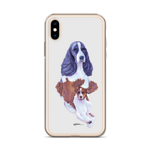 Load image into Gallery viewer, English Springer Spaniel B/W iPhone Case