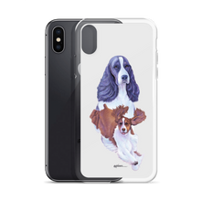 Load image into Gallery viewer, English Springer Spaniel B/W iPhone Case