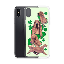 Load image into Gallery viewer, Irish Setter with Shamrocks iPhone Case