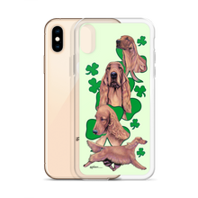Load image into Gallery viewer, Irish Setter with Shamrocks iPhone Case