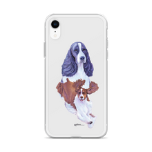 Load image into Gallery viewer, English Springer Spaniel B/W iPhone Case