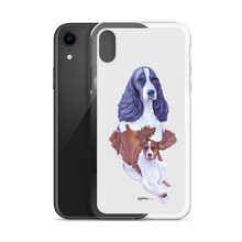 Load image into Gallery viewer, English Springer Spaniel B/W iPhone Case