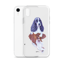Load image into Gallery viewer, English Springer Spaniel B/W iPhone Case