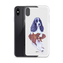 Load image into Gallery viewer, English Springer Spaniel B/W iPhone Case