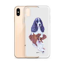 Load image into Gallery viewer, English Springer Spaniel B/W iPhone Case