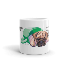 Load image into Gallery viewer, Cute! "I Love My Coffee...Pug" Collectable Coffee Mug Available in 2 sizes