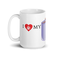 Load image into Gallery viewer, Cute! "I Love My Coffee...Pug" Collectable Coffee Mug, Available in 2 sizes