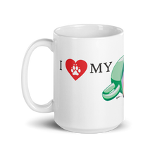 Load image into Gallery viewer, Cute! "I Love My Coffee...Pug" Collectable Coffee Mug Available in 2 sizes