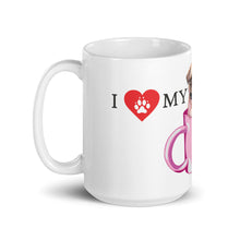 Load image into Gallery viewer, Cute!! Collectable "I Love My Coffee.. Pug" Design on a Coffee Mug, Available in 2 Sizes