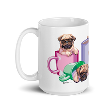 Load image into Gallery viewer, Adorable! "I Love My Coffee Pugs" on a Coffee Mug, Available in 2 Sizes