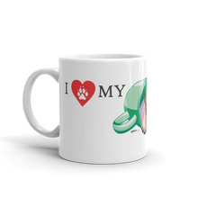 Load image into Gallery viewer, Cute! "I Love My Coffee...Pug" Collectable Coffee Mug Available in 2 sizes