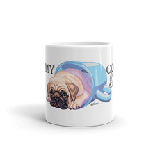 Load image into Gallery viewer, Cute! "I Love My Coffee...Pug, Collectable Coffee Mug Available in 2 Sizes and 4 Designs