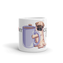 Load image into Gallery viewer, Cute! "I Love My Coffee...Pug" Collectable Coffee Mug, Available in 2 sizes