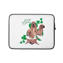 Load image into Gallery viewer, Beautiful!! Irish Setter with Shamrocks Design on Nice Laptop Sleeve