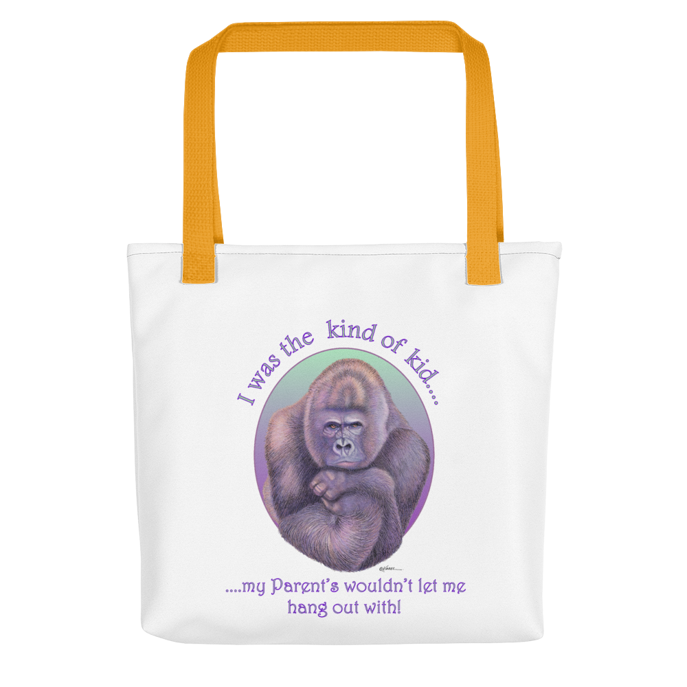 Humorous Gorilla Tote bag